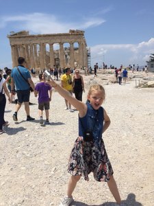 Julia and the Parthenon Temple