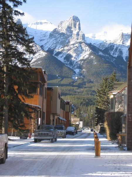 Back lane in Canmore