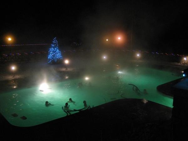 The pool at the Fairmont - Jasper Park Lodge