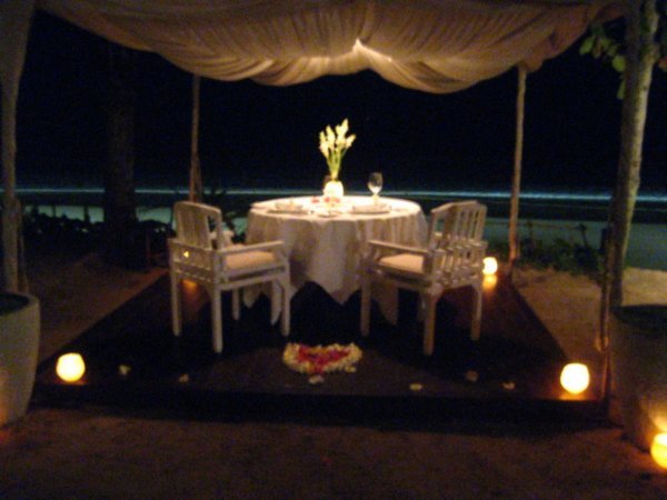Romantic Dinner Setting