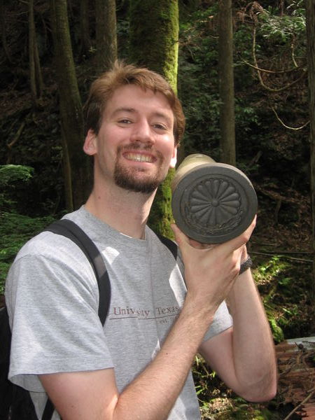 John with traditional japanese roof tiles