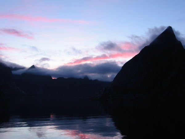 Sunset over the Fjords!