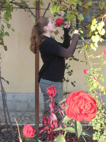 Stopping to smell the roses