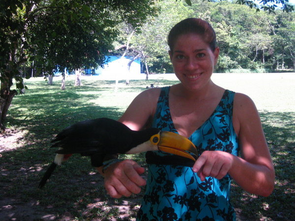 Me holding a Toucan!