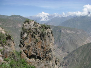 Colca canyon view from the top