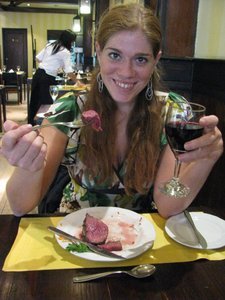 steak and wine!