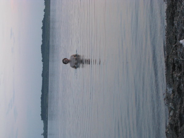 swimming in the lake ;-)