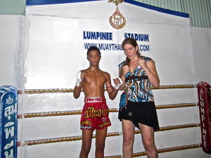 Lumpini with our camp fighter...