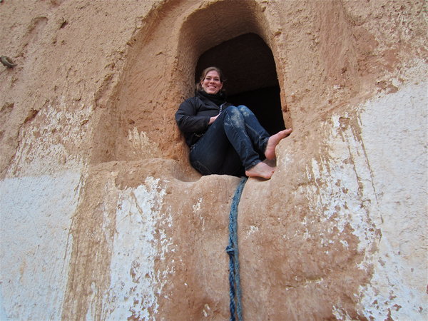 Trish in a Berber house!