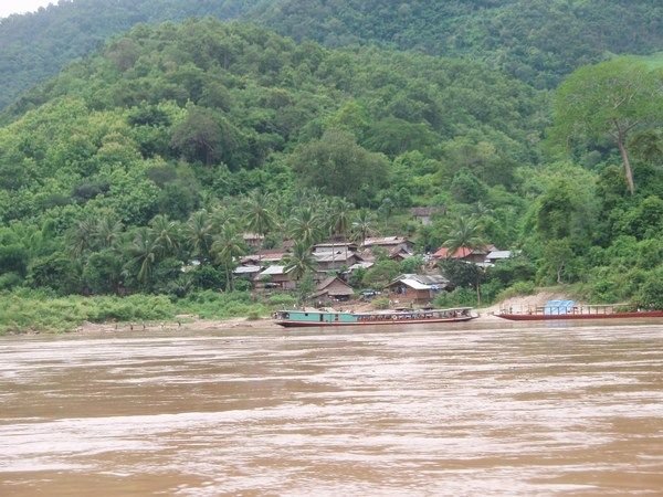 Little riverside village, Laos