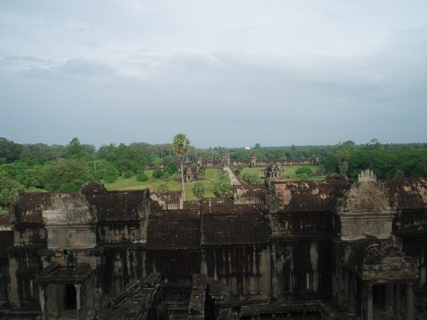 View from high up on Angkor Wat