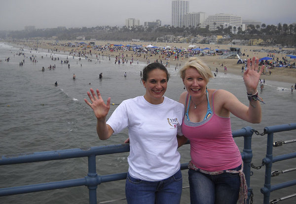 Corinne and Cary Santa Monica Pier