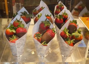 strawberry cones