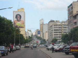 Driving into Maputo