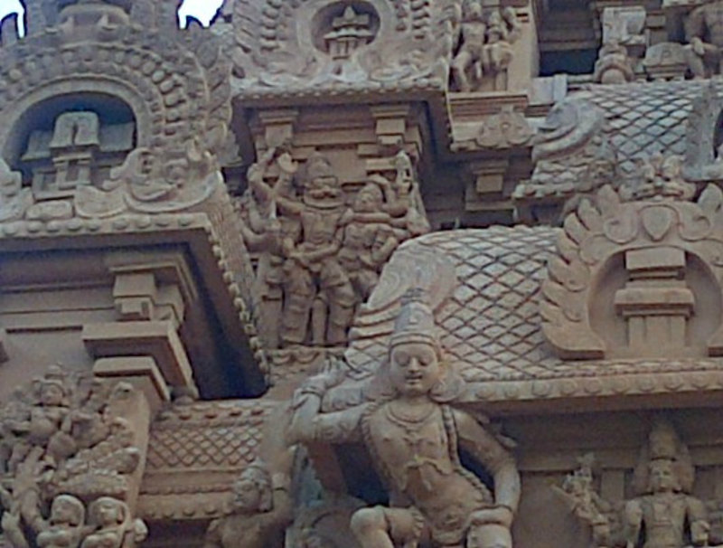 Narasimha avatar on Thanjai Koil Gopuram