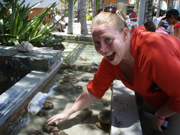 Heather at the Touch Tank