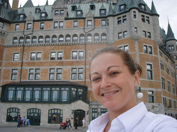 Me with the Chateau Frontenac