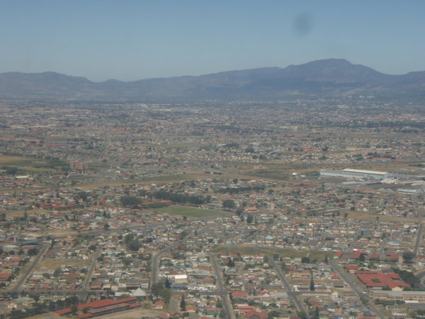 Cape Town from the Plane