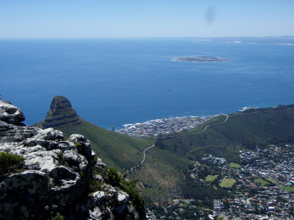 Lion's Head, Signal Hill, Table Bay and Robben Island