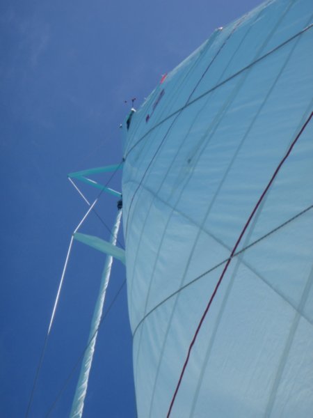 Looking Up Into The Sails
