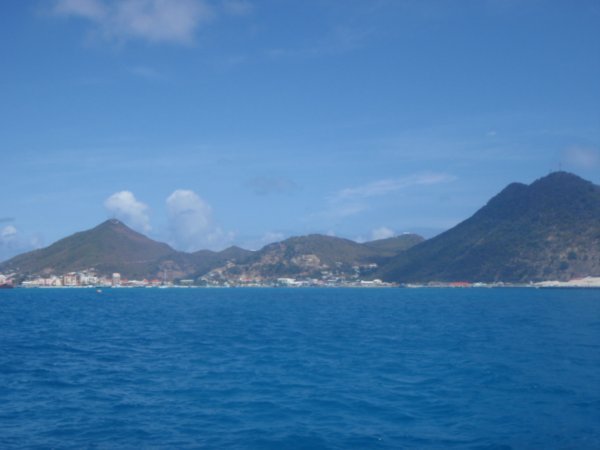 Looking Back to St. Maarten