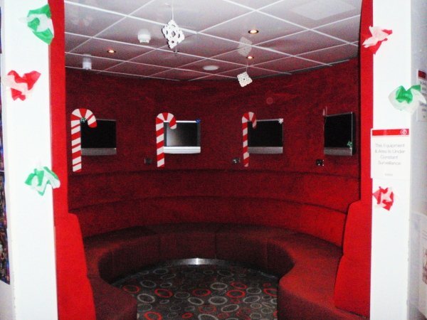Candy Cane Red Room