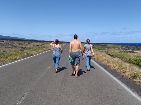 Walking to the Lava Flow