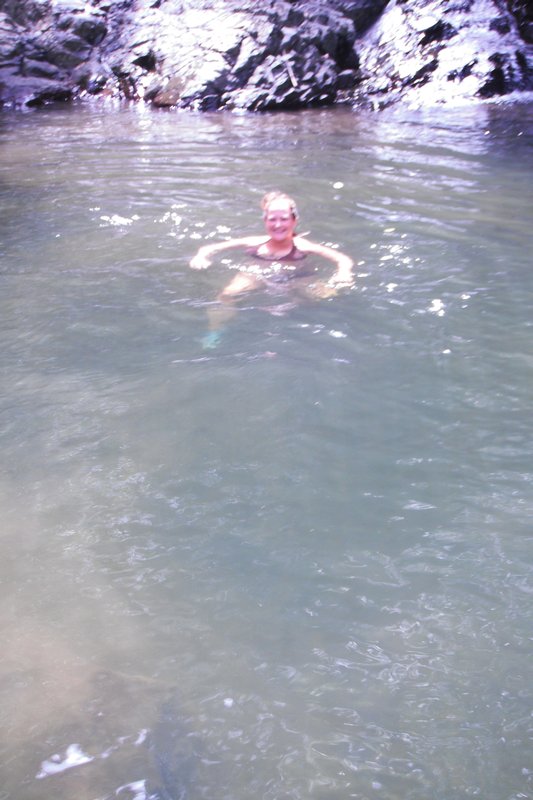 Swimming in the Waterfall's Pool