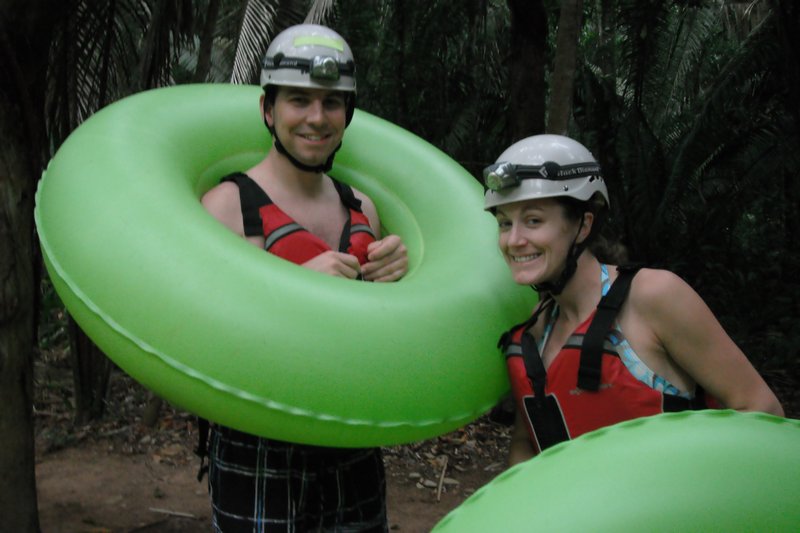 Ready for Cave Tubing - Belize