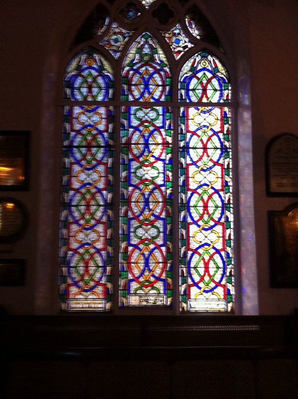 Stained glass window in gorgeous old Anglican Church - St Stephens