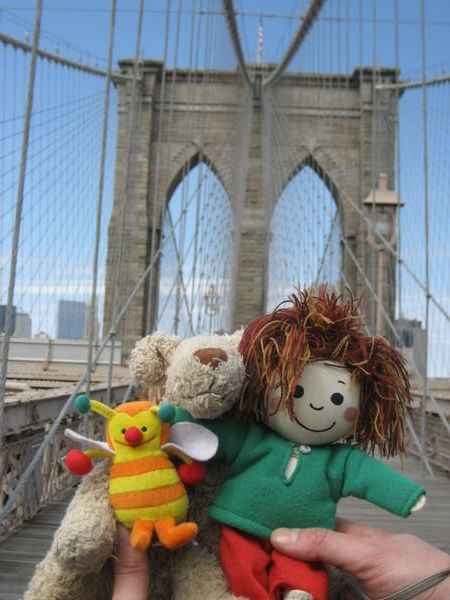 A friend we met on the Brooklyn Bridge
