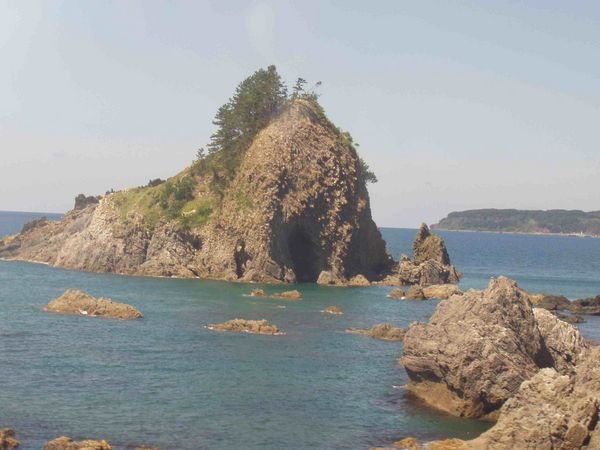 Rock formation on Japan Sea