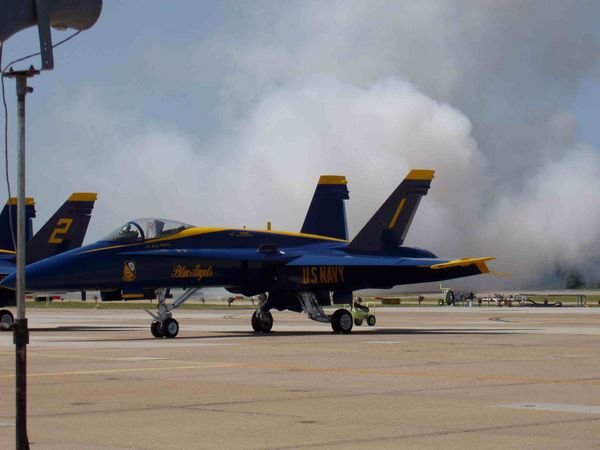 Blue angels on the tarmac