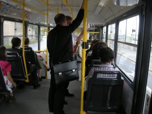 Riding trams