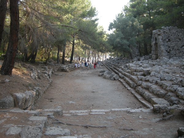 Hadrian's walk at Phaselis