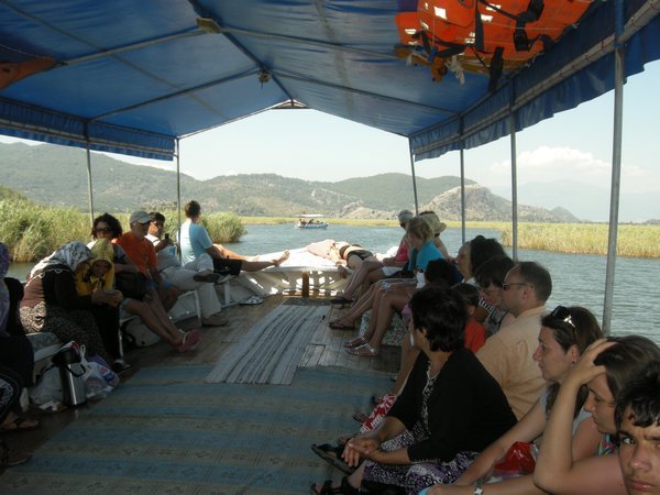 Going to the beach Dalyan style