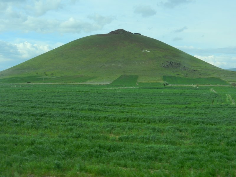 Strange conical hills are frequent