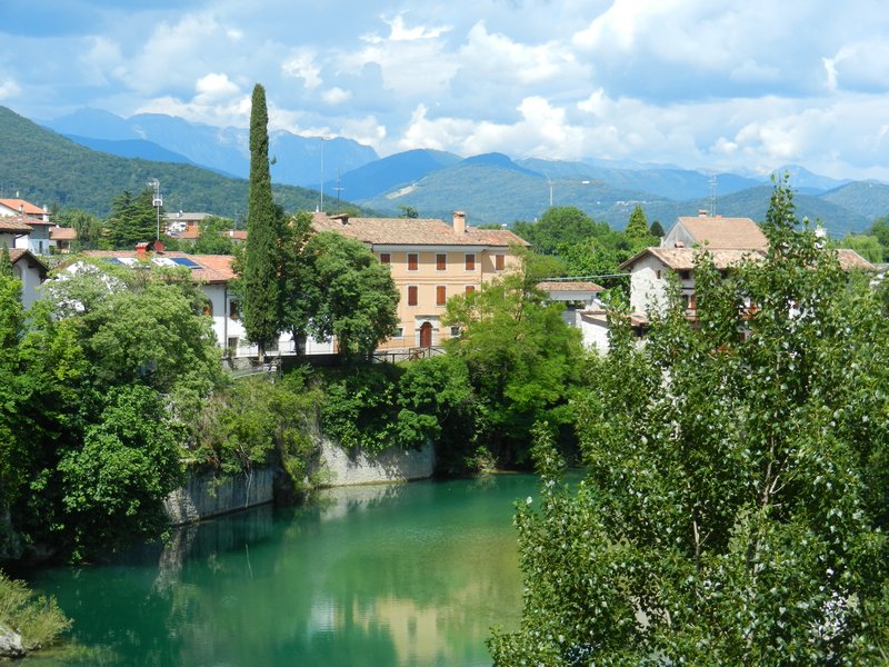 Cividale view to Slovenia