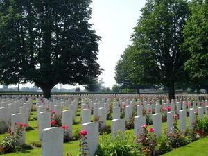 The war cemetery at Bayeux