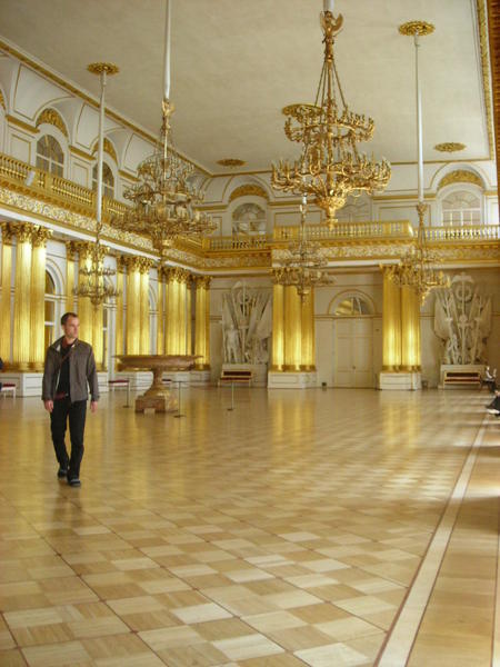 One of the many opulent rooms of the Hermitage