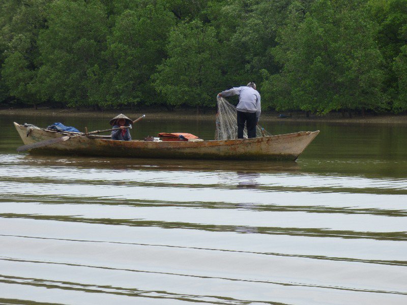 fishing in the Sarawak River