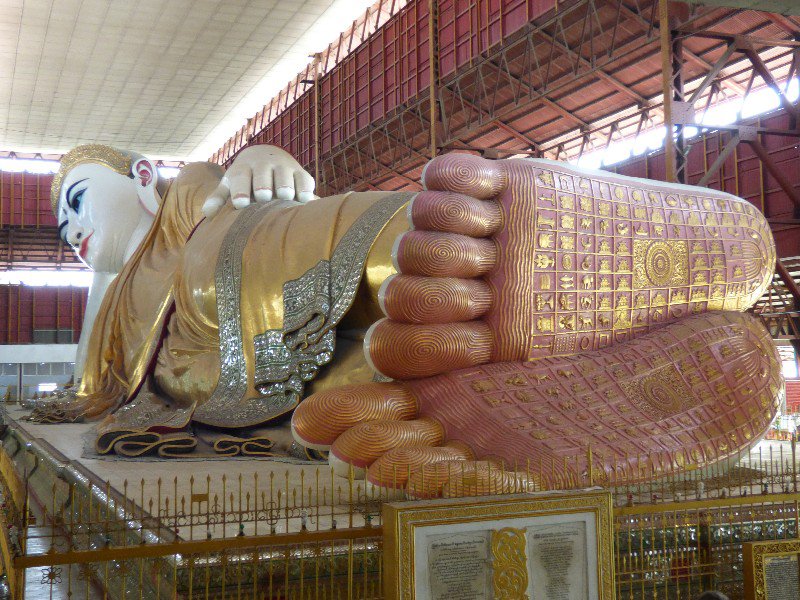 Reclining Buddha's feet