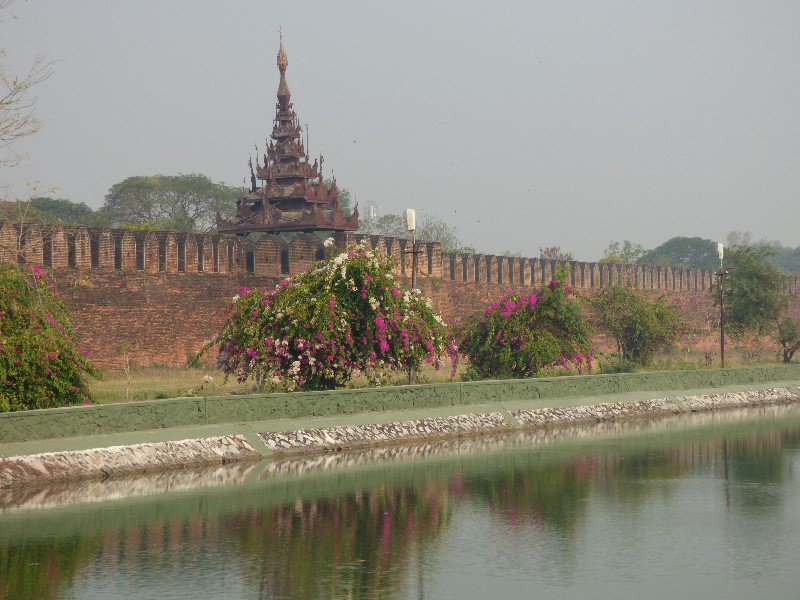 Mandalay Palace and Fort wall