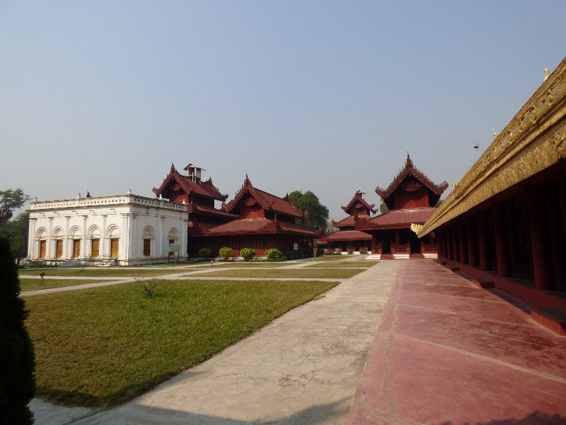 Inside Mandalay Palace grounds