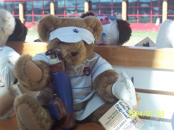 Le Teddy Bear golfeur