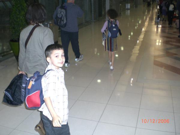 Alex arrives in Bangkok Airport