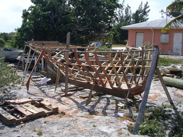 Voilier Bahamien en construction