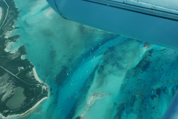 Vue aérienne de Normand Cay