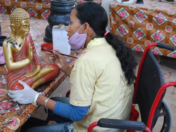 Chantier des artisans de Siep Reap
