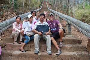 Une famille Khmer sympatique